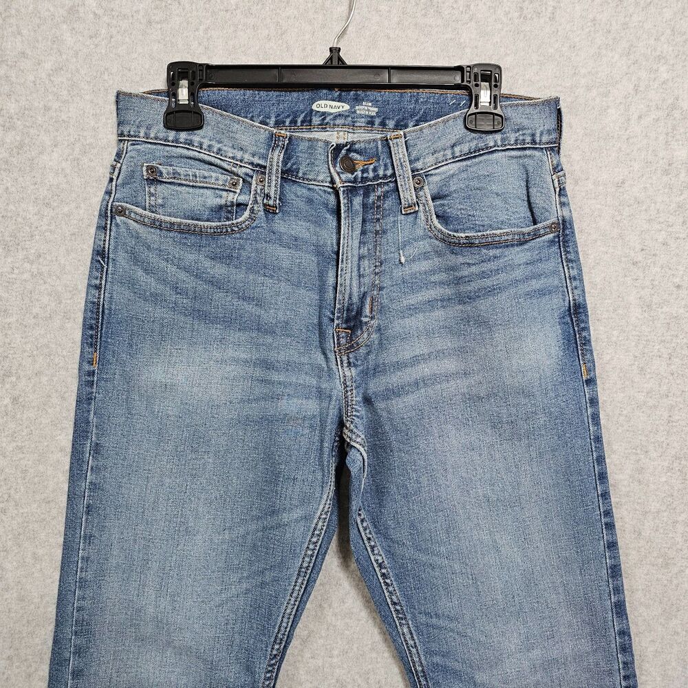 Mens Old Navy Jeans 30x32 Slim Fit Built In Flex Denim Light Wash - Picture 3 of 8